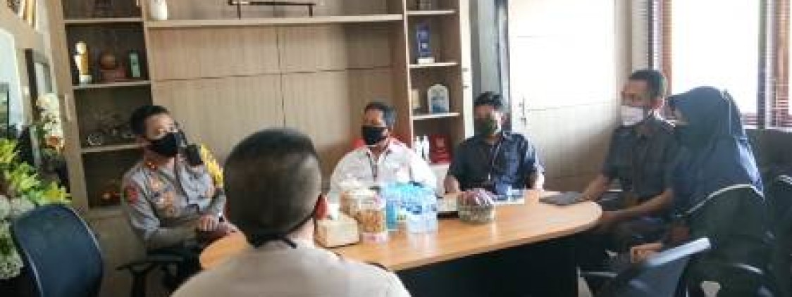 kapolres bangka tengah terima kunjungan Silaturahmi Kepala Badan Pusat Statistik Kab. Bangka Tengah