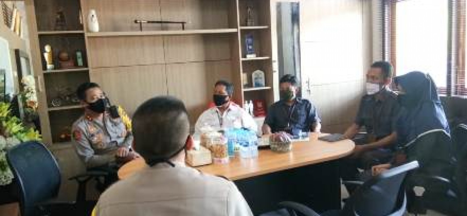 kapolres bangka tengah terima kunjungan Silaturahmi Kepala Badan Pusat Statistik Kab. Bangka Tengah