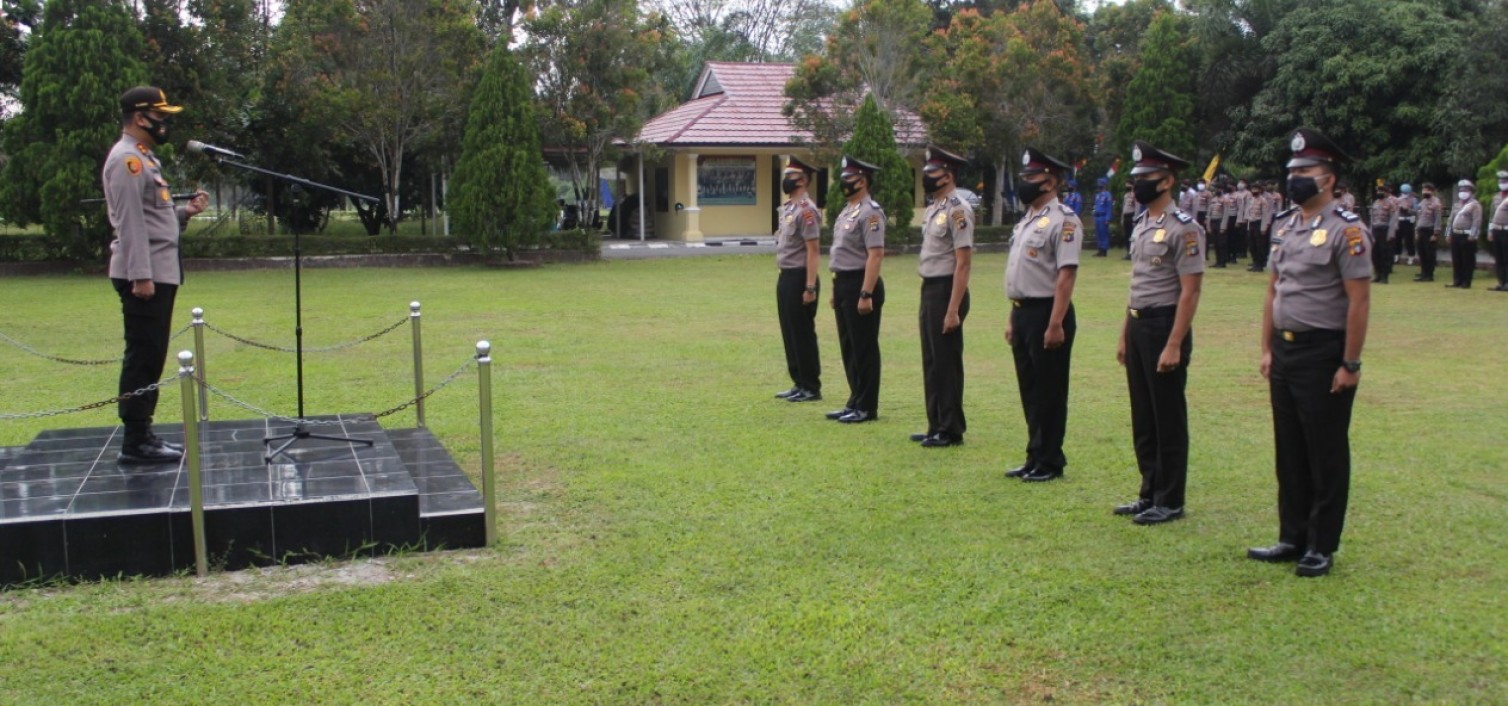Kapolres bangka tengah Lantik 23 Personil Bintara Naik Pangkat TMT 1 Juli 2020