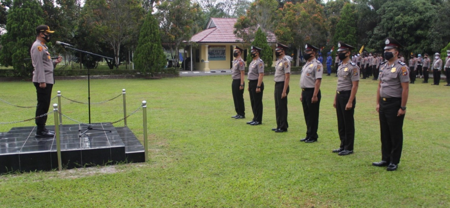 Kapolres bangka tengah Lantik 23 Personil Bintara Naik Pangkat TMT 1 Juli 2020