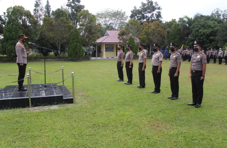 Kapolres bangka tengah Lantik 23 Personil Bintara Naik Pangkat TMT 1 Juli 2020