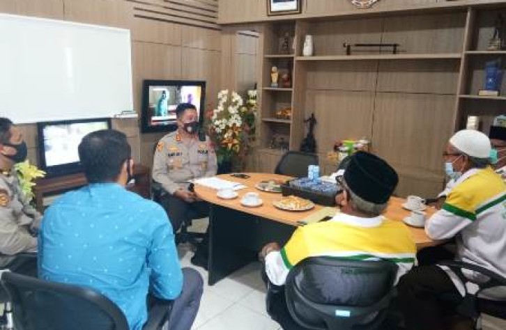 Kapolres Bangka Tengah terima kunjungan baznas Kab.Bateng