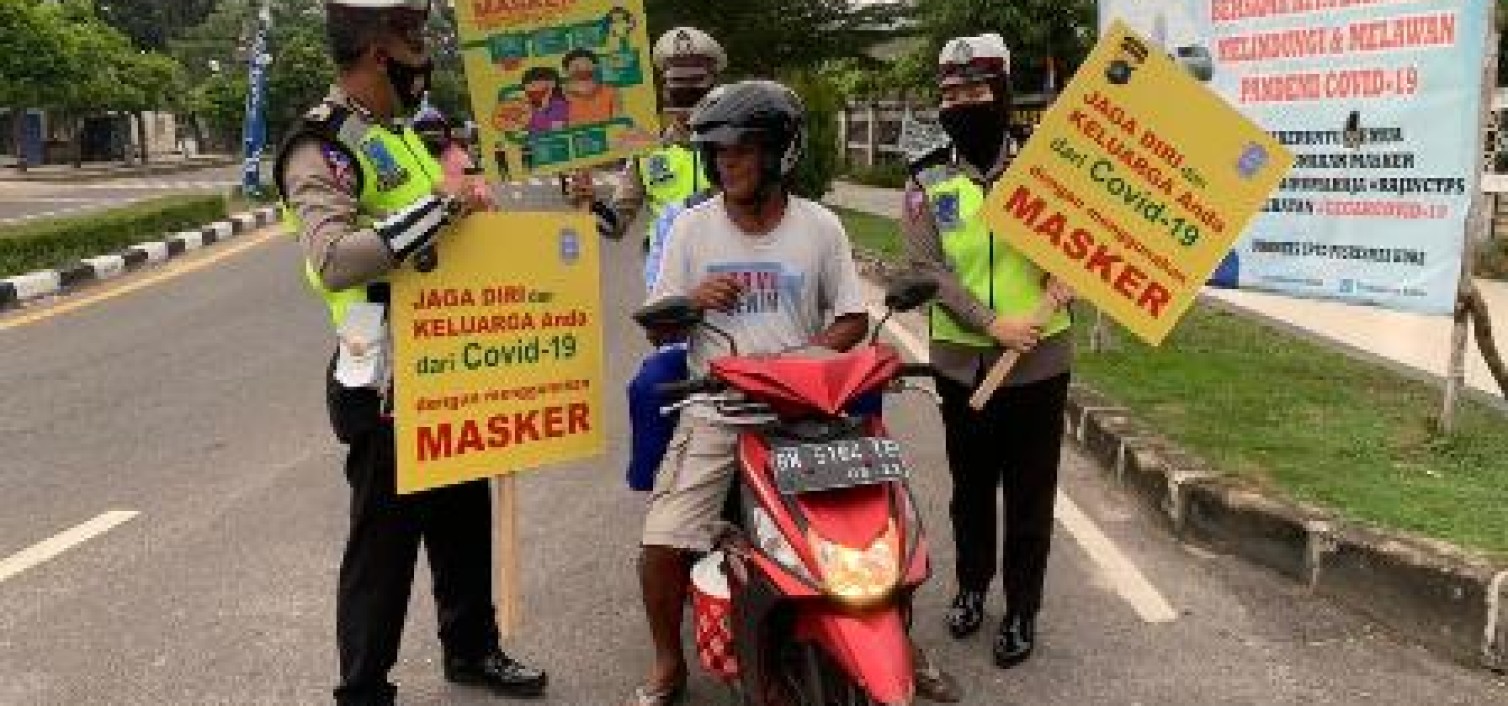 Sat Lantas polres Bangka tengah rutin laksanakn sosialisasi tentang 3 M