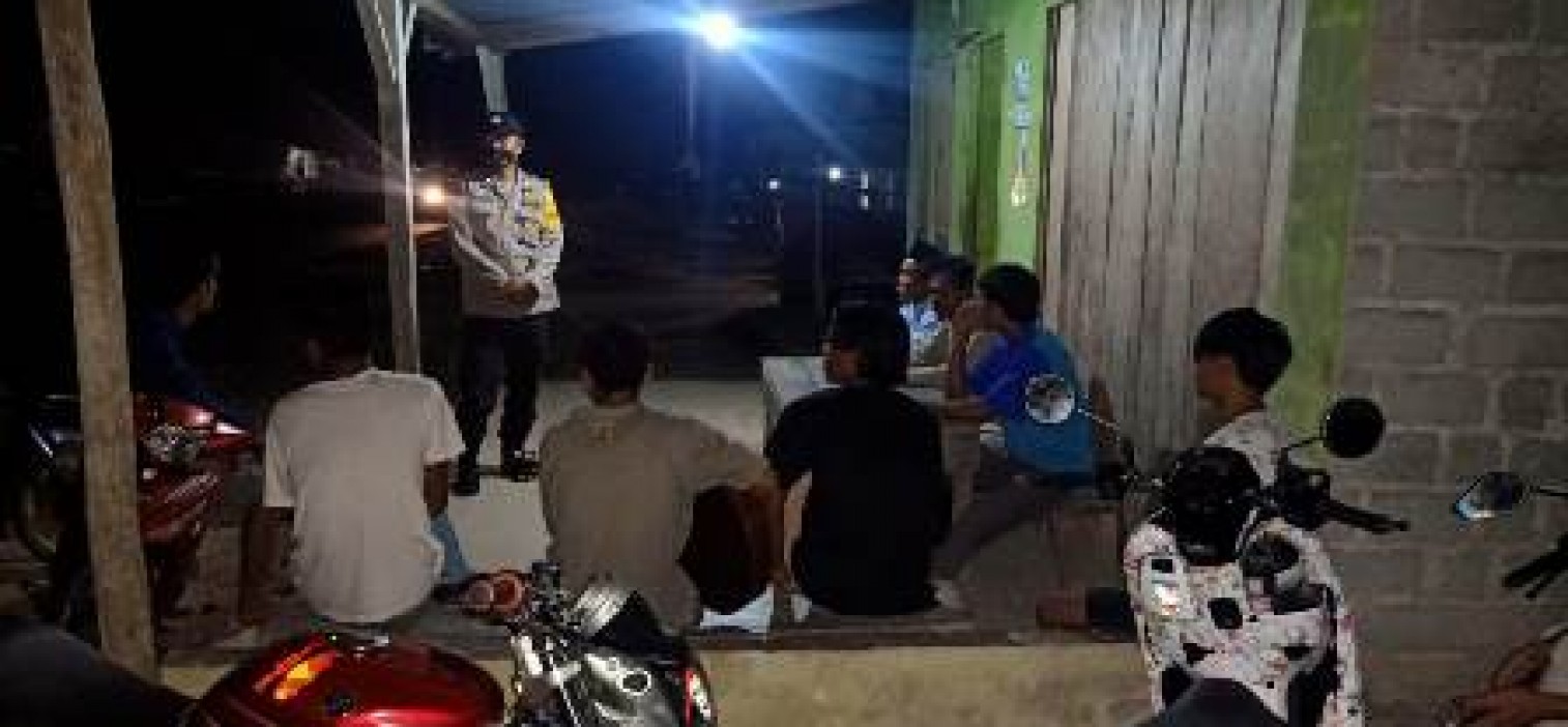 Personil Polsek Lubuk Besar rutin lakukan Sosialisasi 3 M