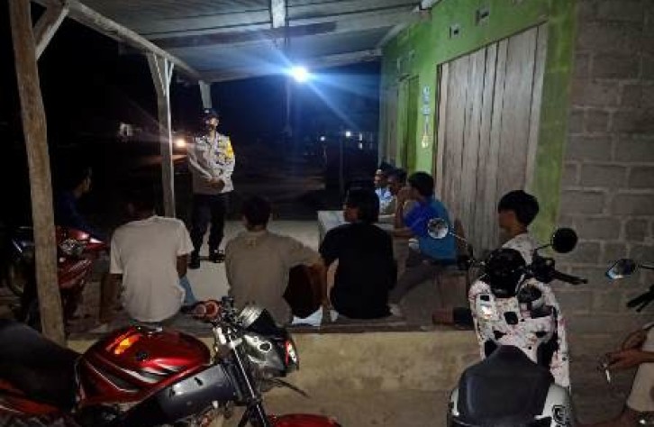 Personil Polsek Lubuk Besar rutin lakukan Sosialisasi 3 M