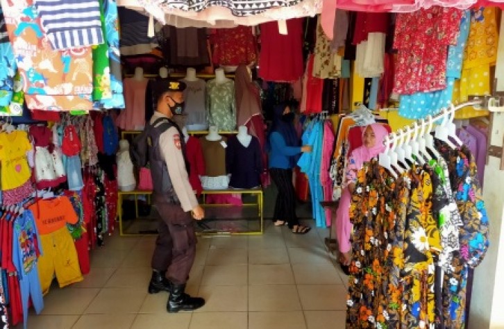 cegah covid-19, sat sabhara polres bateng sosialisasi protokol kesehatan 3 M