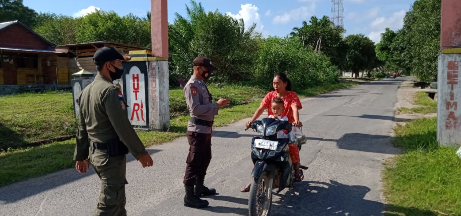 Polsek Lubuk Besar gencar lakukan Ops yustisi