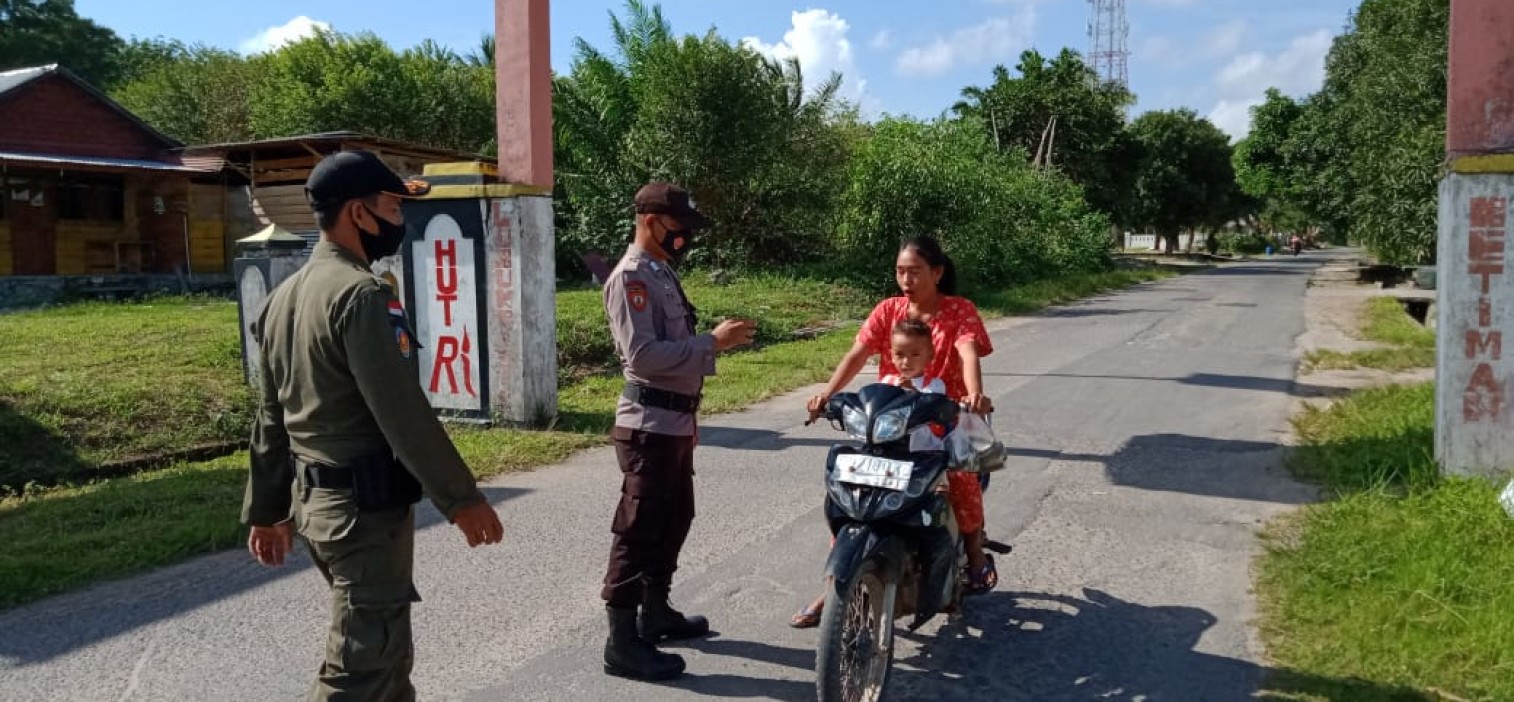 Polsek Lubuk Besar gencar lakukan Ops yustisi