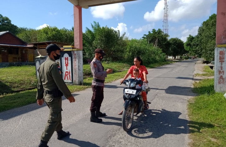 Polsek Lubuk Besar gencar lakukan Ops yustisi