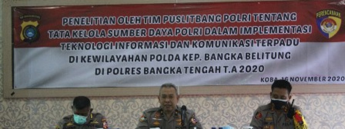 Tim Puslitbang Polri lakukan penelitian Optimalisasi Pelayanan masyarakat di Polres Bateng