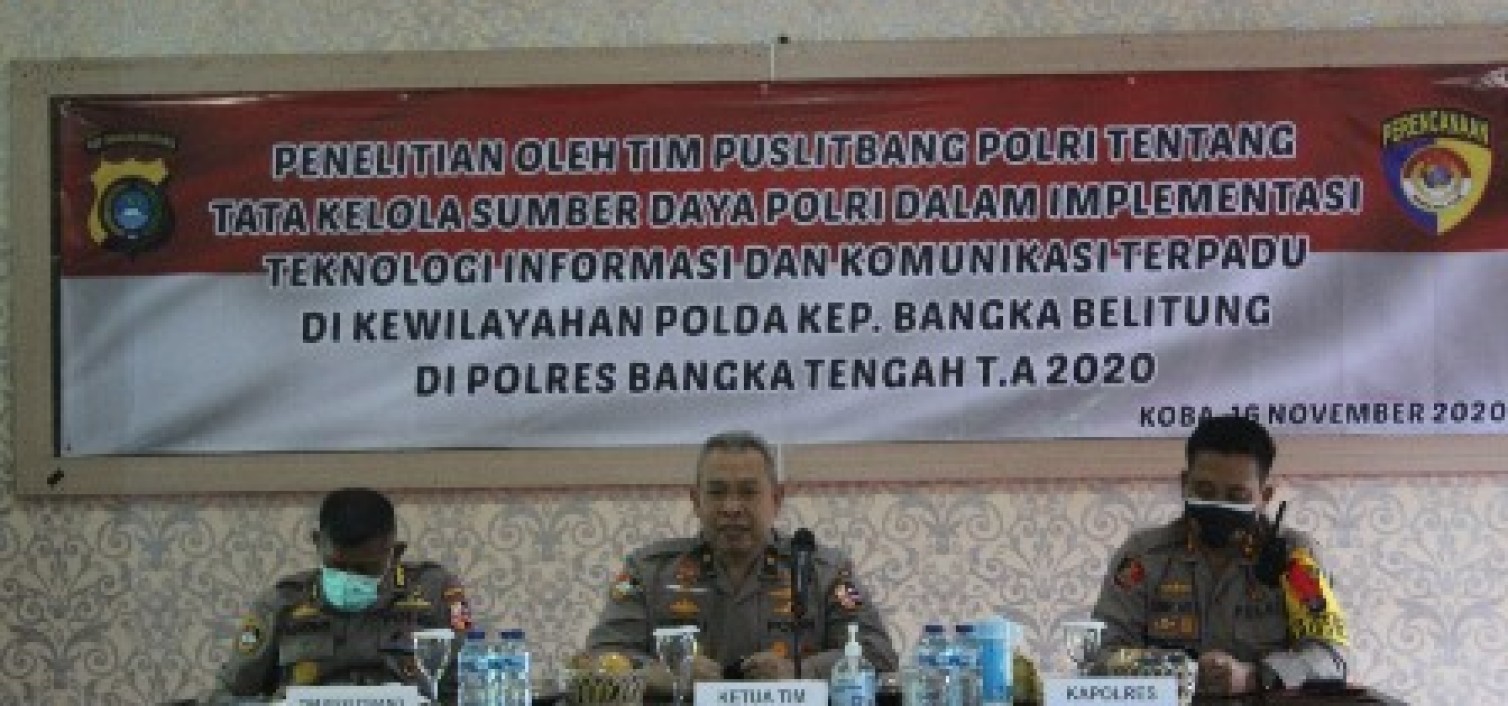 Tim Puslitbang Polri lakukan penelitian Optimalisasi Pelayanan masyarakat di Polres Bateng