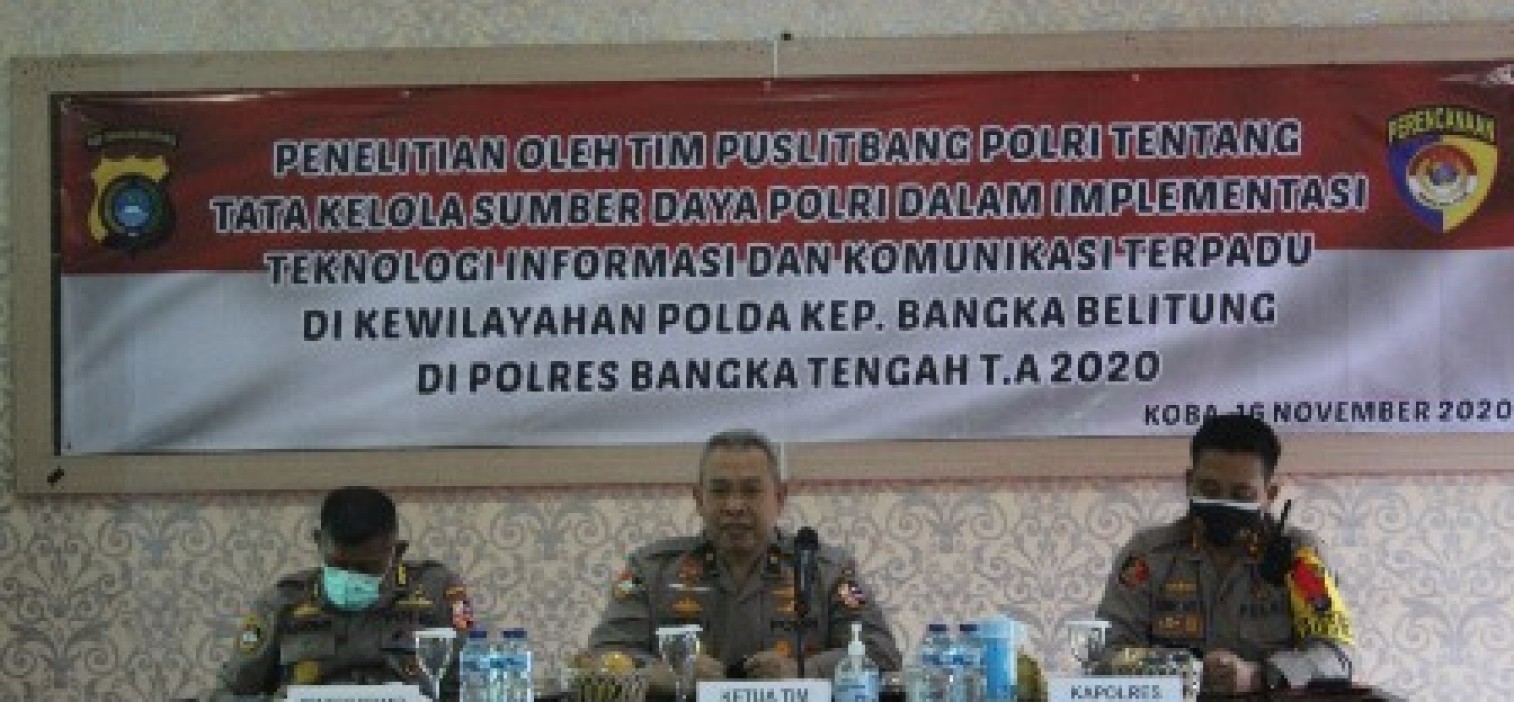 Tim Puslitbang Polri lakukan penelitian Optimalisasi Pelayanan masyarakat di Polres Bateng