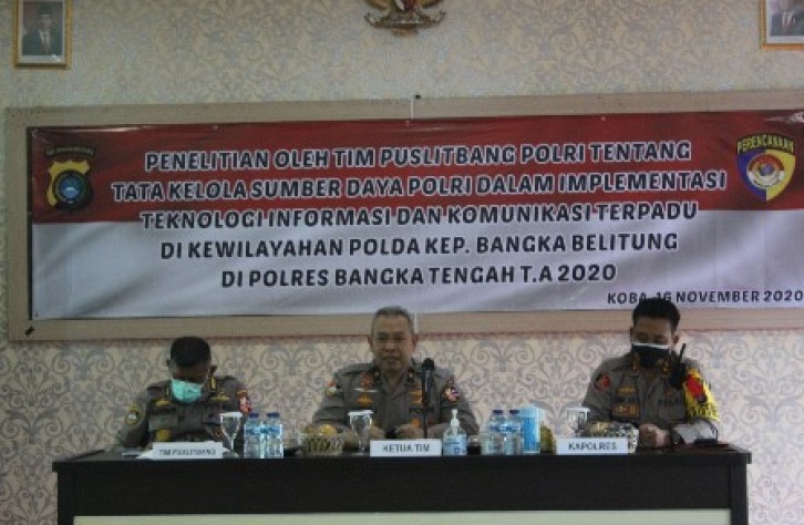 Tim Puslitbang Polri lakukan penelitian Optimalisasi Pelayanan masyarakat di Polres Bateng