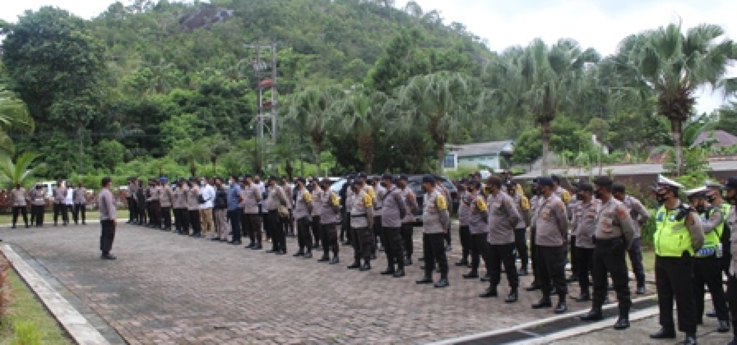 Polres Bateng Kerahkan 121 Personel Amankan Rapat Pleno KPU