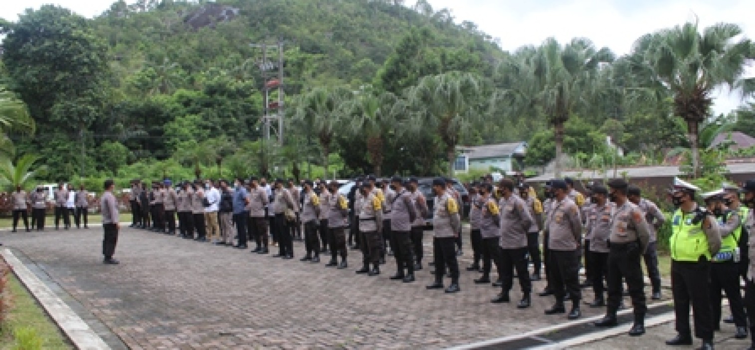 Polres Bateng Kerahkan 121 Personel Amankan Rapat Pleno KPU