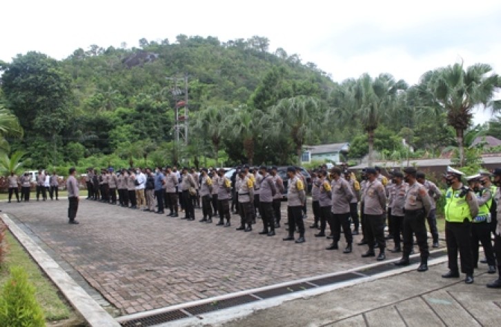 Polres Bateng Kerahkan 121 Personel Amankan Rapat Pleno KPU