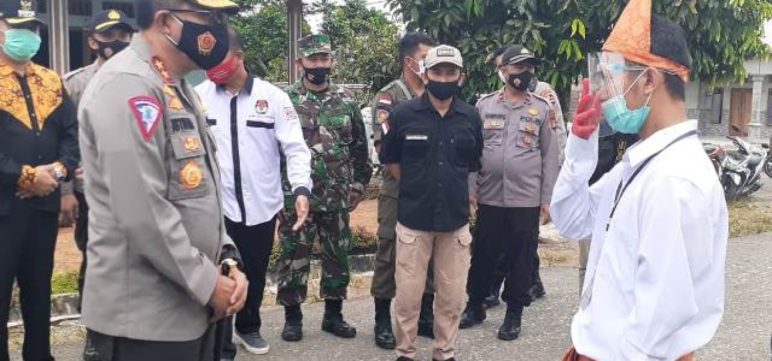 Tim Asistensi Mabes Polri Cek Pengamanan TPS Di Wilayah Bangka tengah