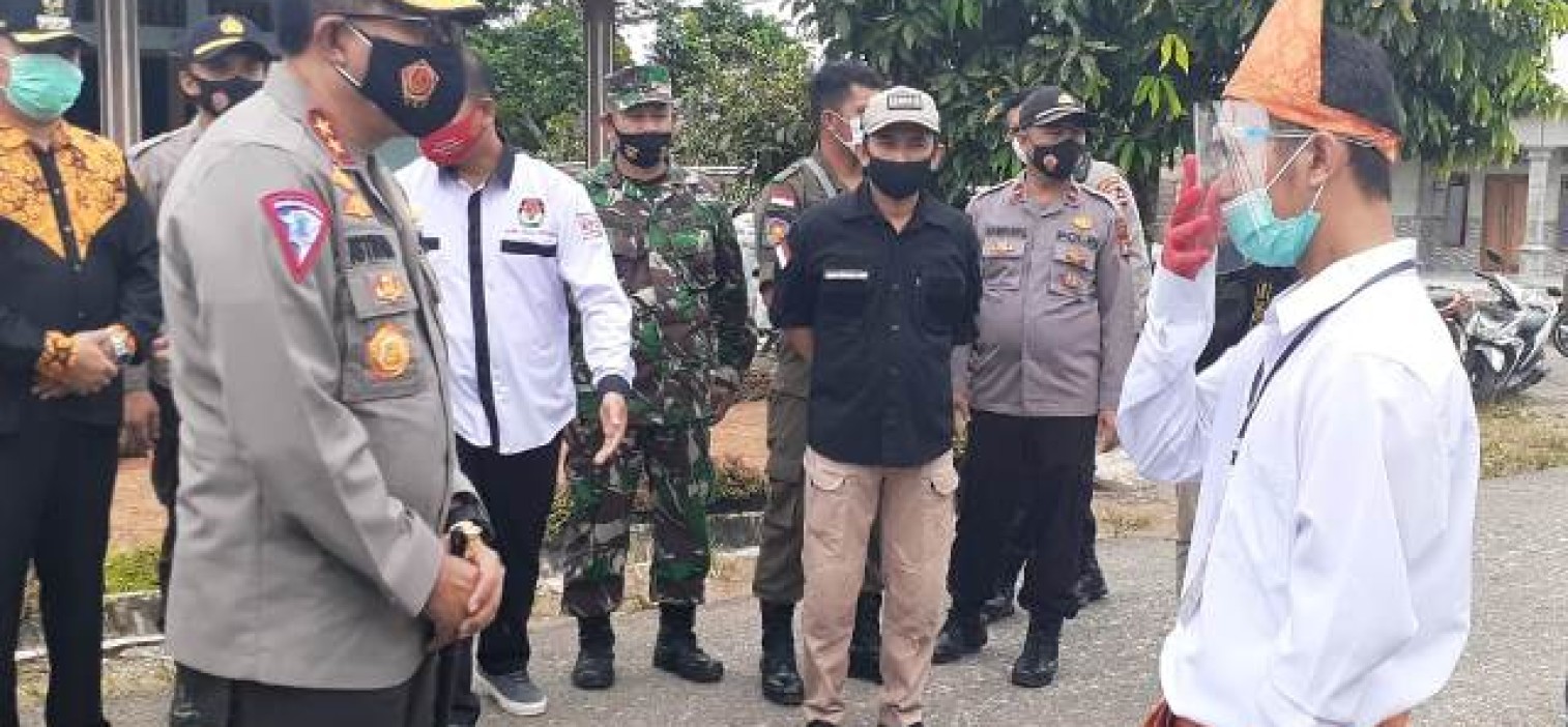 Tim Asistensi Mabes Polri Cek Pengamanan TPS Di Wilayah Bangka tengah