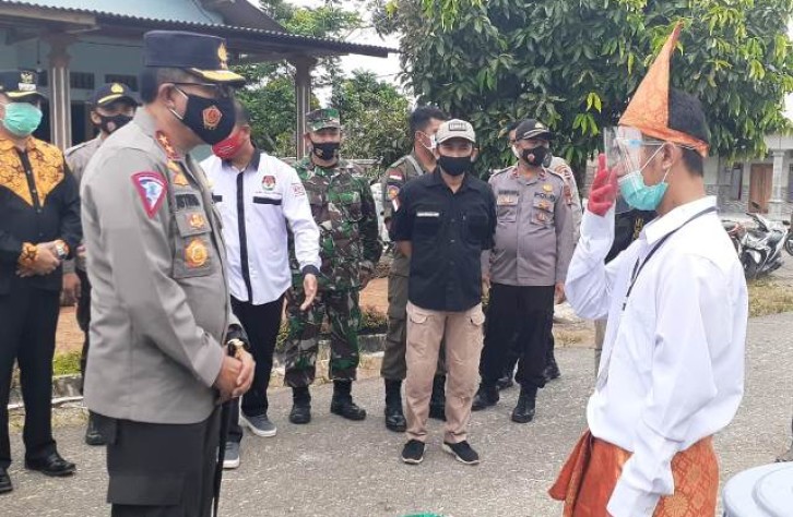 Tim Asistensi Mabes Polri Cek Pengamanan TPS Di Wilayah Bangka tengah