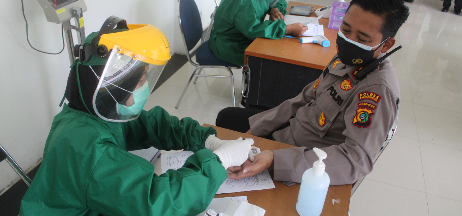 AKBP Slamet Ady Jalani Screening Pra Vaksinasi Covid-19