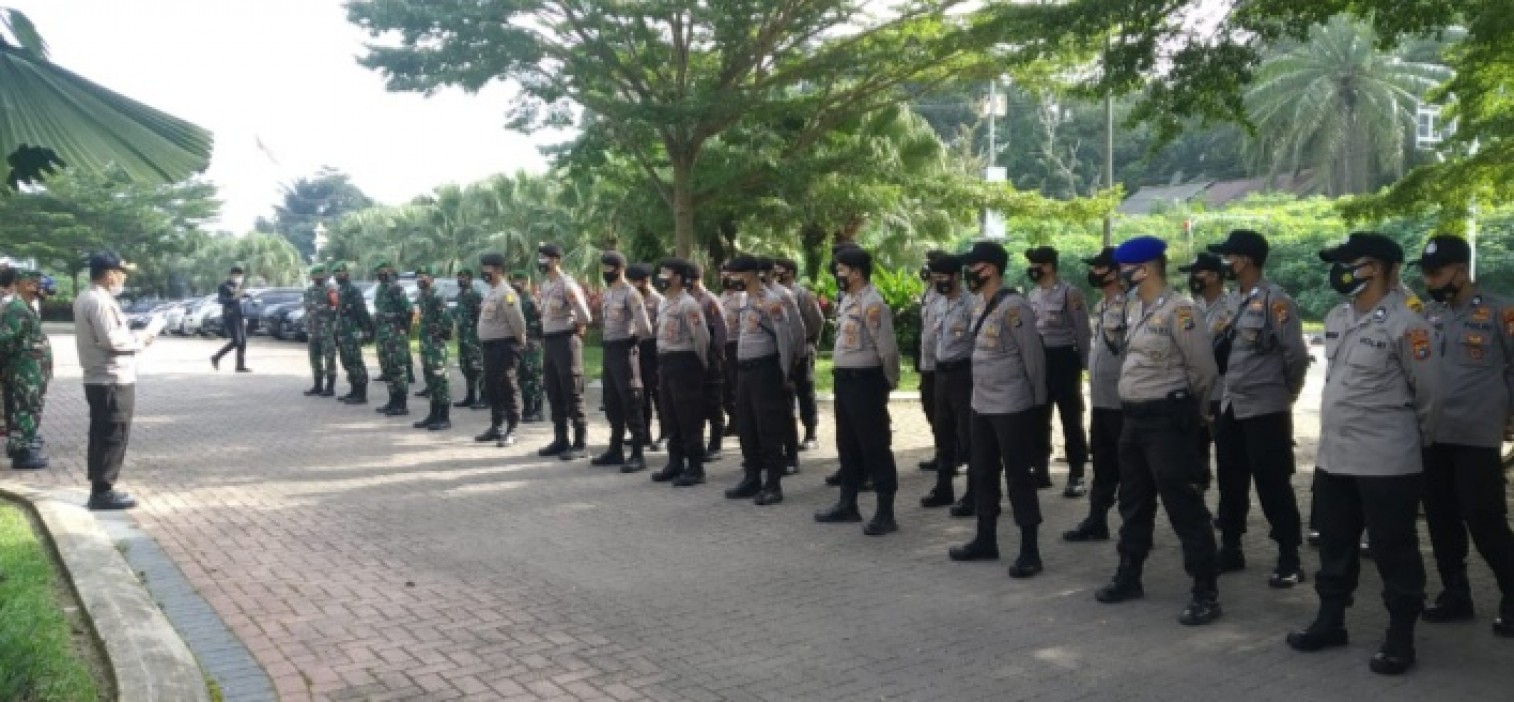 Penetapan Paslon Bupati Dan Wakil Bupati Terpilih Kab. Bateng” Polres Bateng terjukan 80 Personil