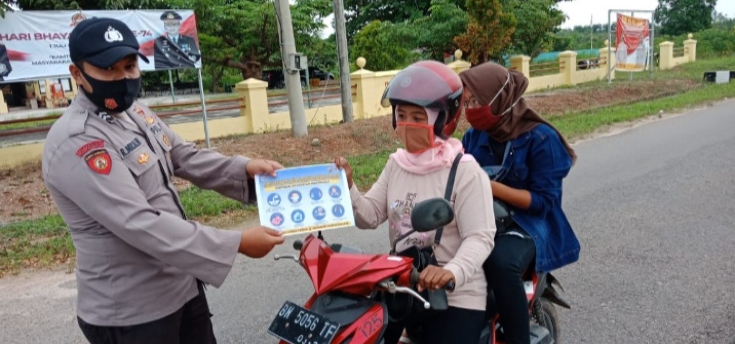 Polsek Lubuk Besar Gencar Lakukan Ops Yustisi