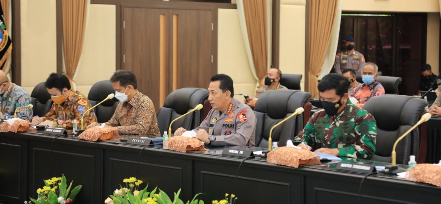 Rakor Lintas Sektoral Jelang Idul Fitri, Kapolri: Keselamatan Rakyat Hukum Tertinggi