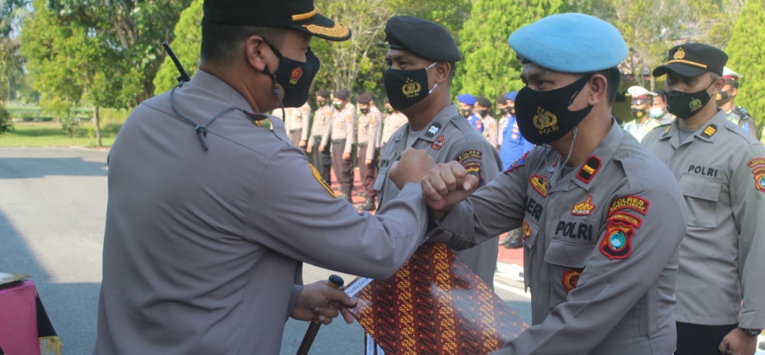 Polres Bateng terima penghargaan dari Kapolda dalam Penilaian Kerja Satker
