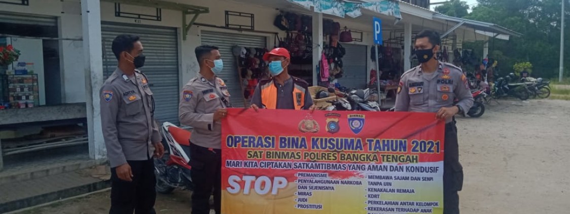 Ciptakan Situasi Kondusif Polres Bateng Gelar Operasi Bina Kusuma