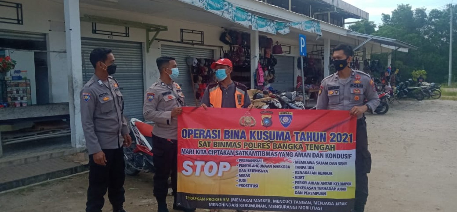 Ciptakan Situasi Kondusif Polres Bateng Gelar Operasi Bina Kusuma