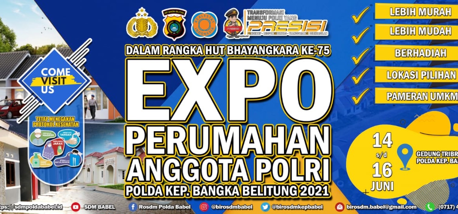 Mulai Besok, Polda Babel Gelar Expo Perumahan Anggota Polri Polda Babel