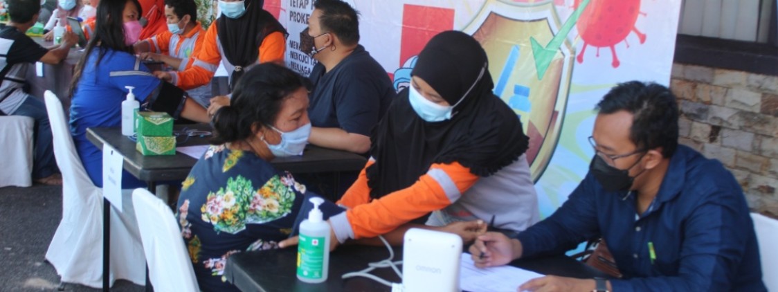 Jelang HUT Bhayangkara, Polres Bateng Gelar Vaksinasi Massal