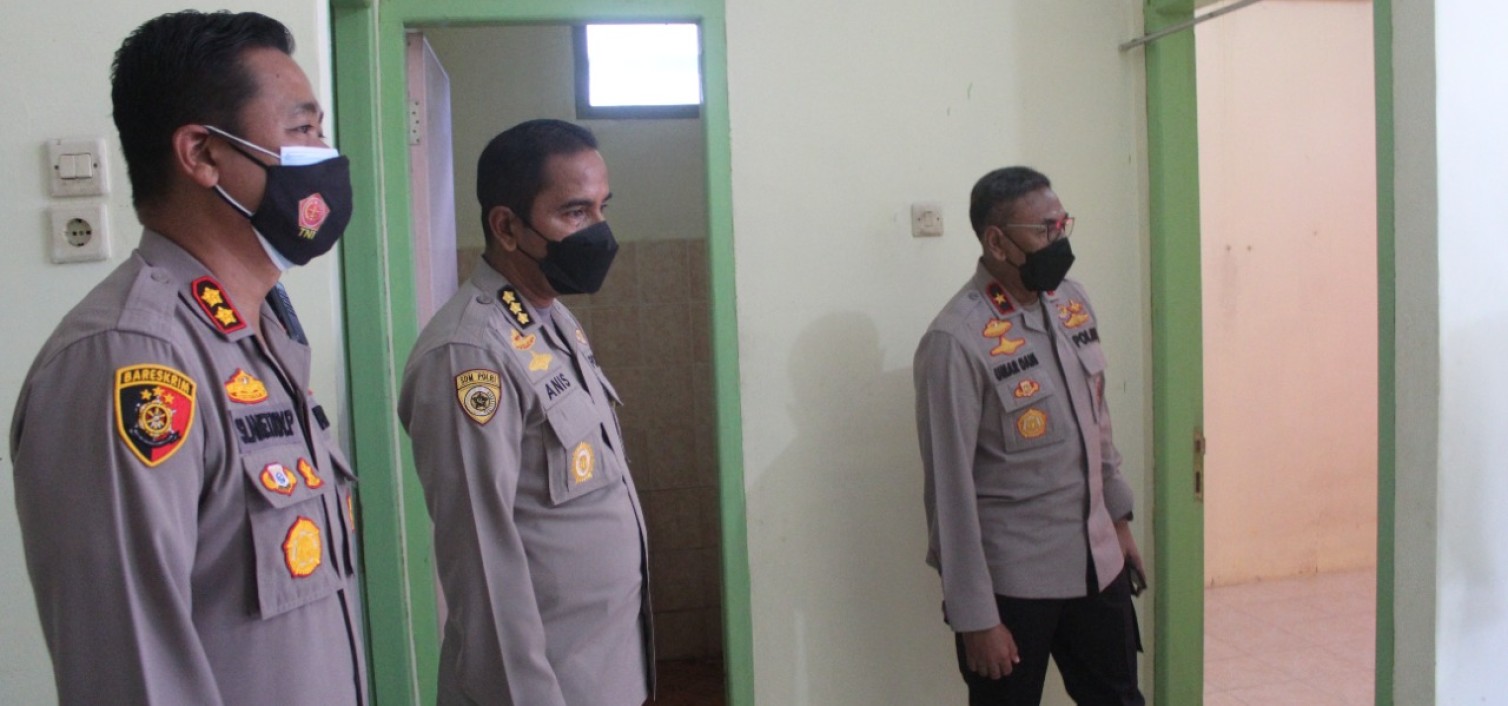 WAKAPOLDA BABEL CEK RUMAH KARANTINA PPNP POLRES BANGKA TENGAH