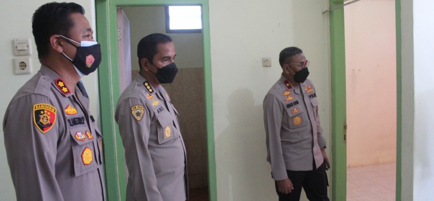 WAKAPOLDA BABEL CEK RUMAH KARANTINA PPNP POLRES BANGKA TENGAH