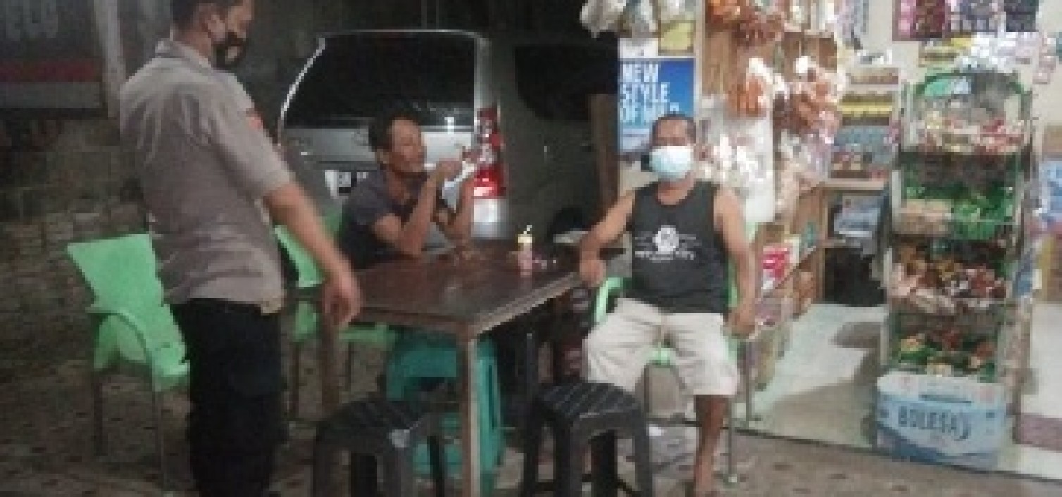 Cegah Covid-19, Polsek Koba Berikan Edukasi Prokes 5 M Ke Masyarakat