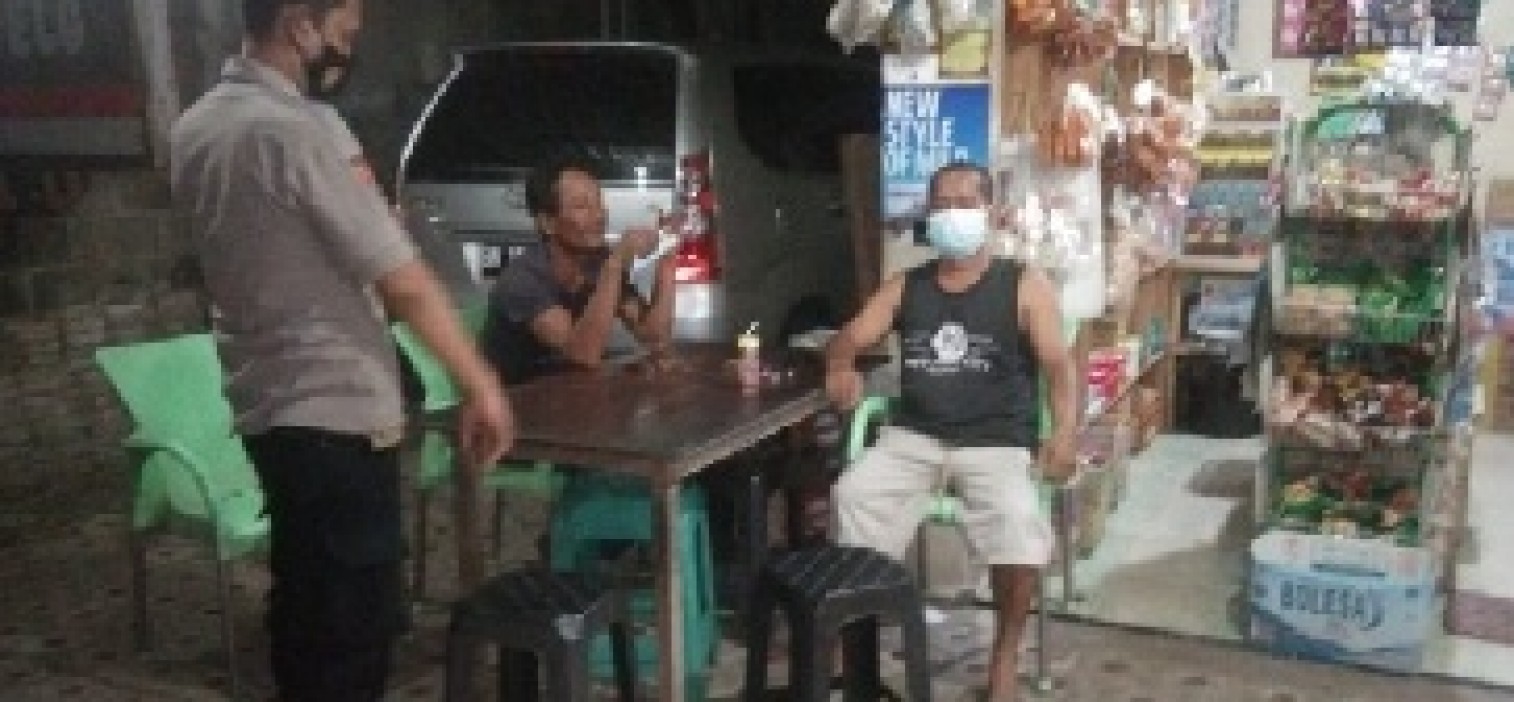 Cegah Covid-19, Polsek Koba Berikan Edukasi Prokes 5 M Ke Masyarakat