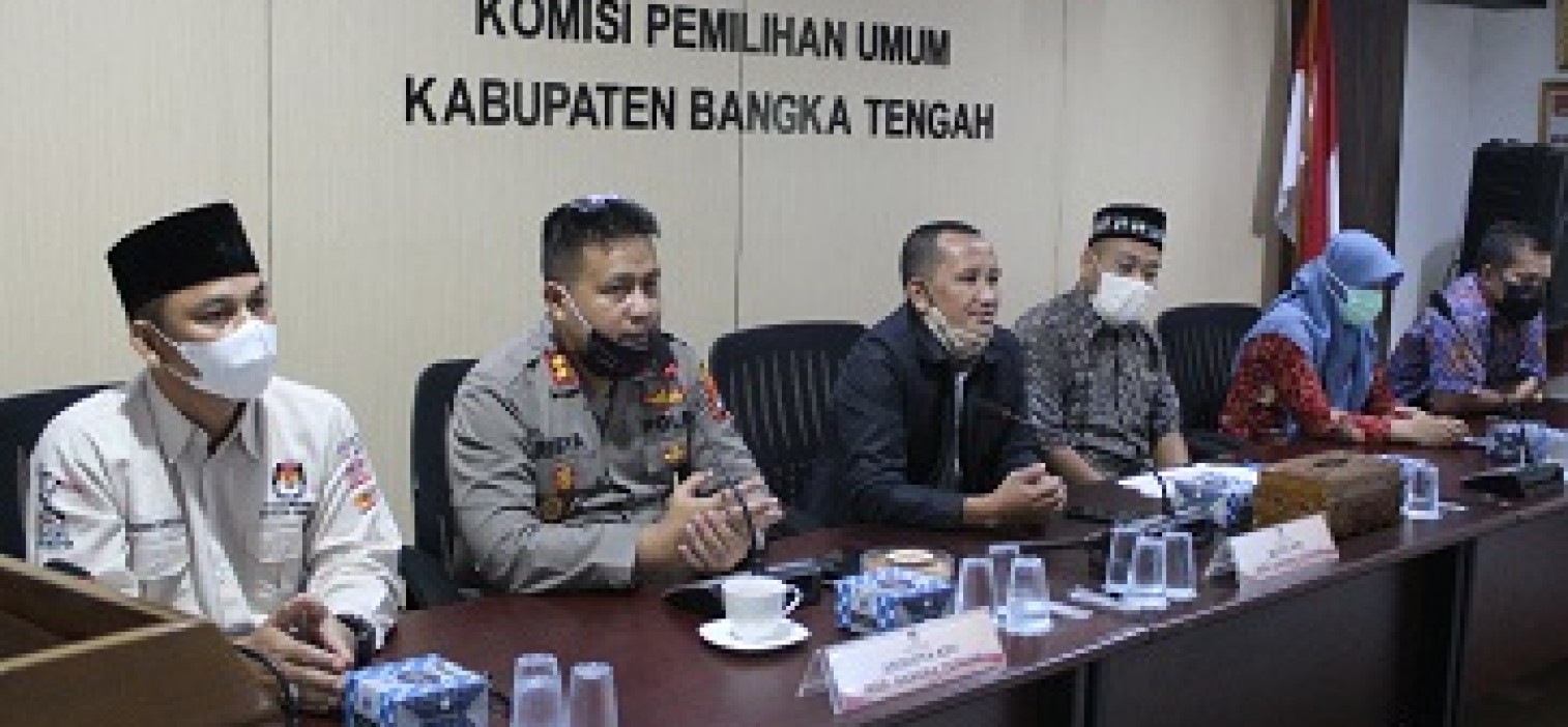 Kapolres Bangka tengah Silaturahmi ke KPU Bangka Tengah