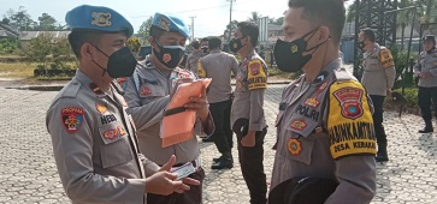 Propam Polres Bangka Tengah Sidak Polsek Sungaiselan