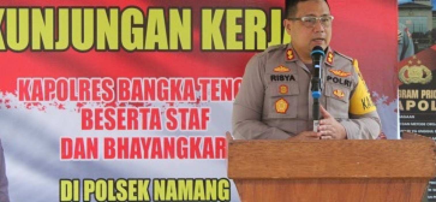 Kunker Ke Polsek Namang, Kapolres Bateng Bersyukur sudah ada Desa yang 100% Vaksin