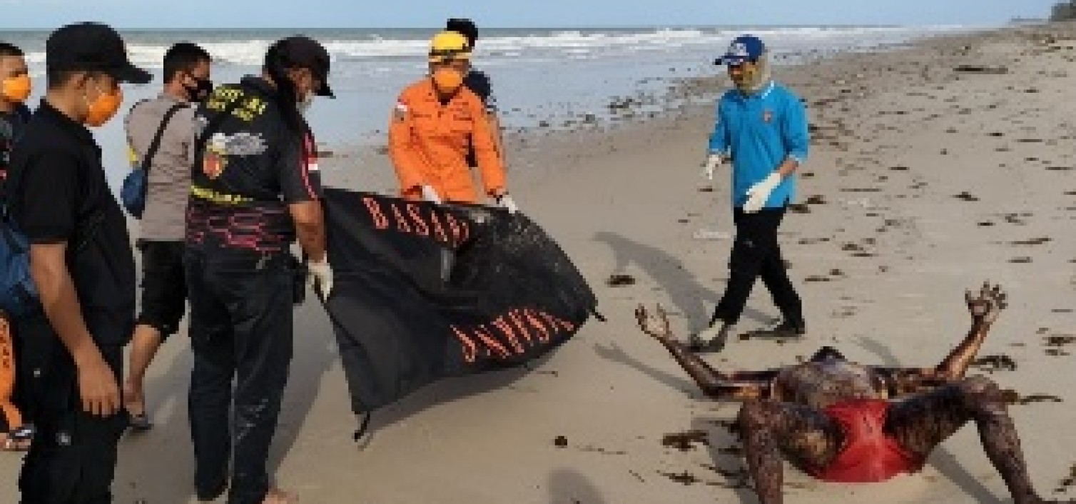 Hilang saat memancing Di laut Hasan Basri Ditemukan meninggal Di laut Beriga Kec. Lubuk Besar