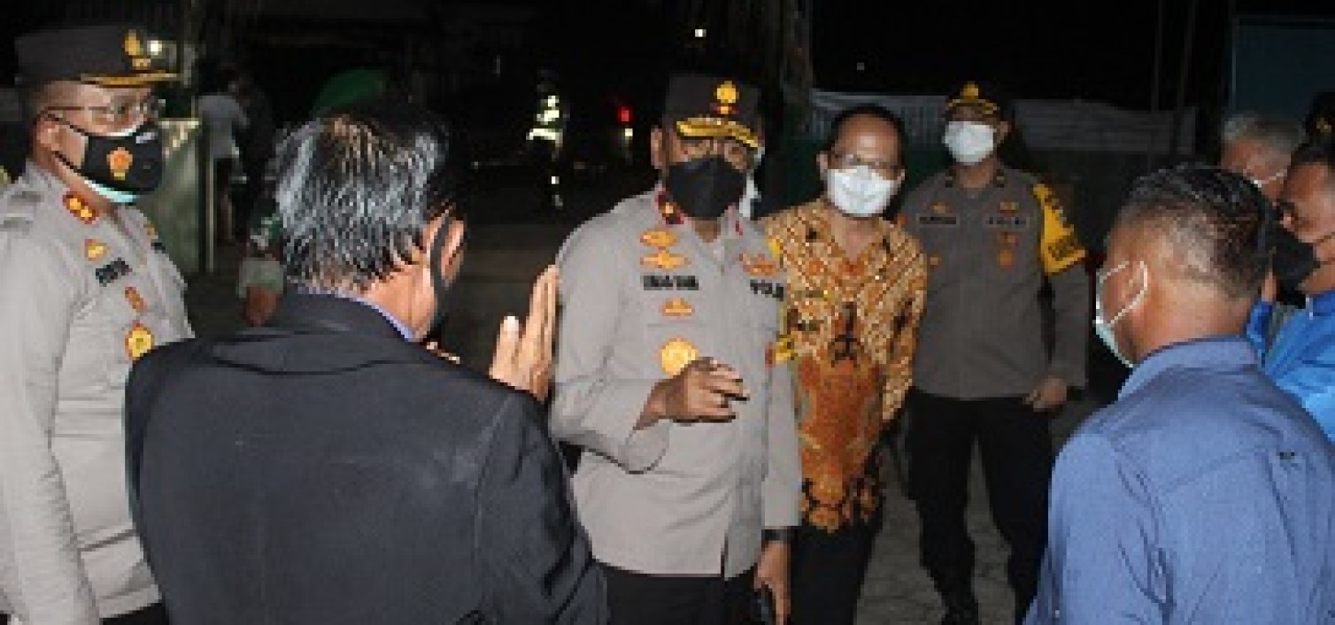 Wakapolda Kep. Babel Datangi Bangka tengah Cek Pengamanan Tahun Baru 2022