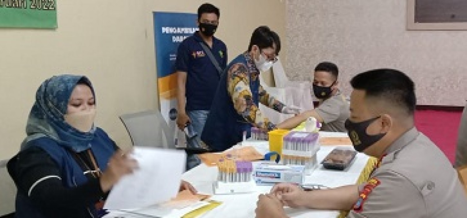 Dukung kesehatan Personil, Polres Bateng laksanakan pemeriksaan kesehatan berkala