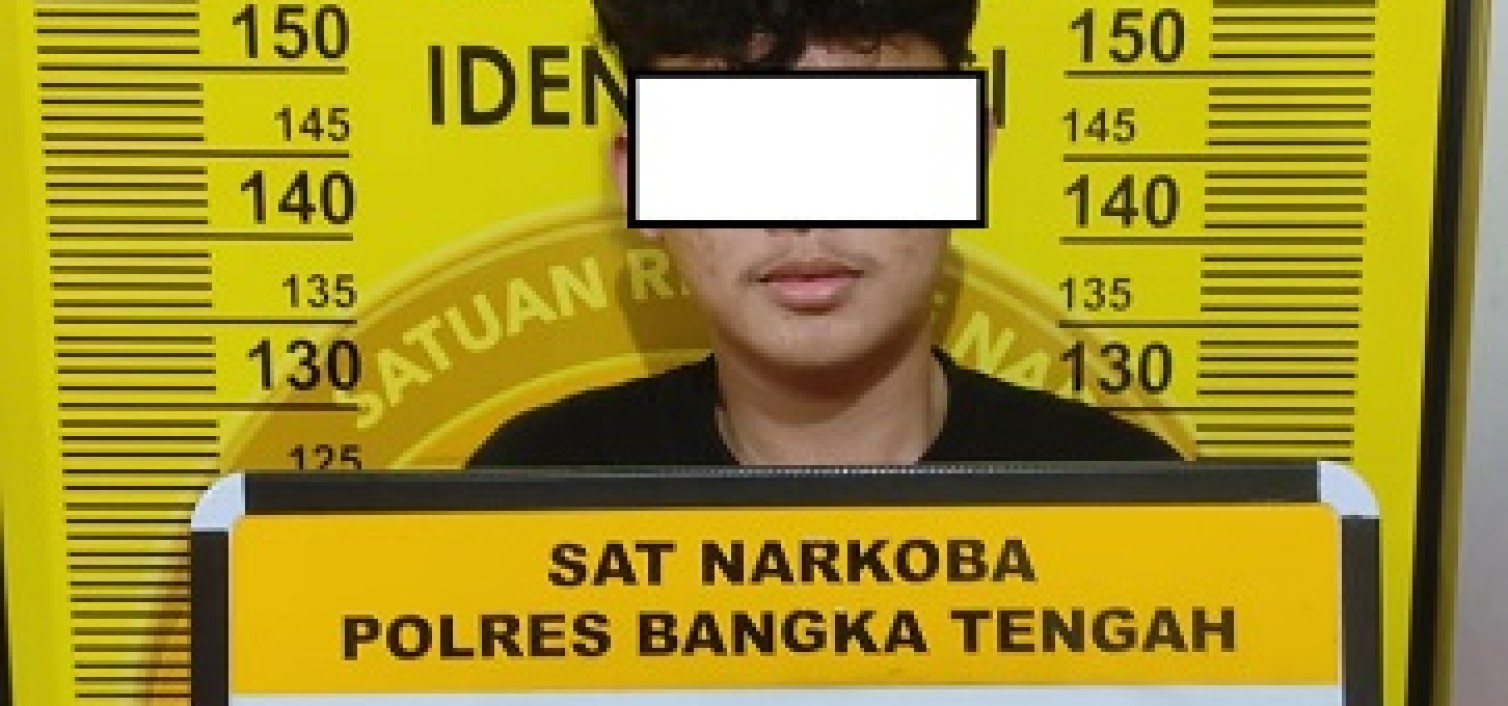 Simpan dua paket Narkoba jenis Sabu – sabu IQBAR di amankan Sat Restik Polres Bangka Tengah