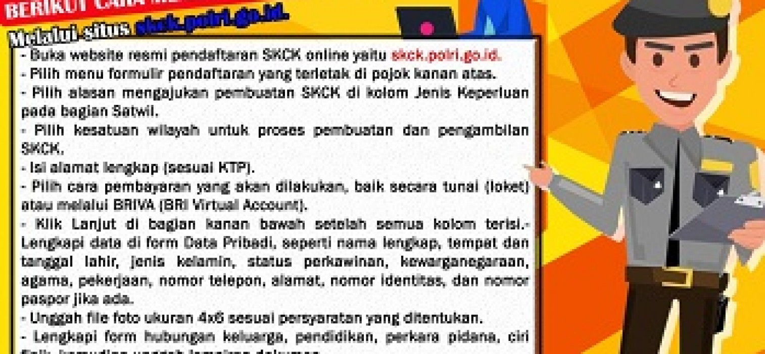 SKCK Sekarang Bisa Online, Berikut Caranya
