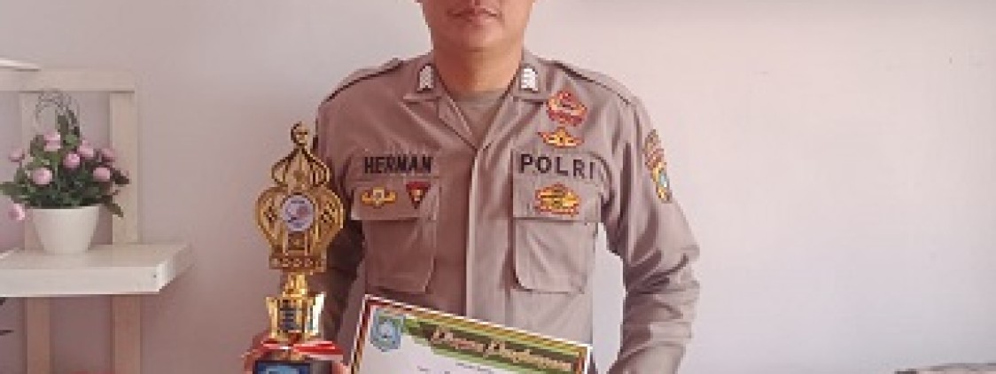 Bripka Herman Felani, Vaksinator yang Juarai MTQH Kecamatan Koba Tahun 2022