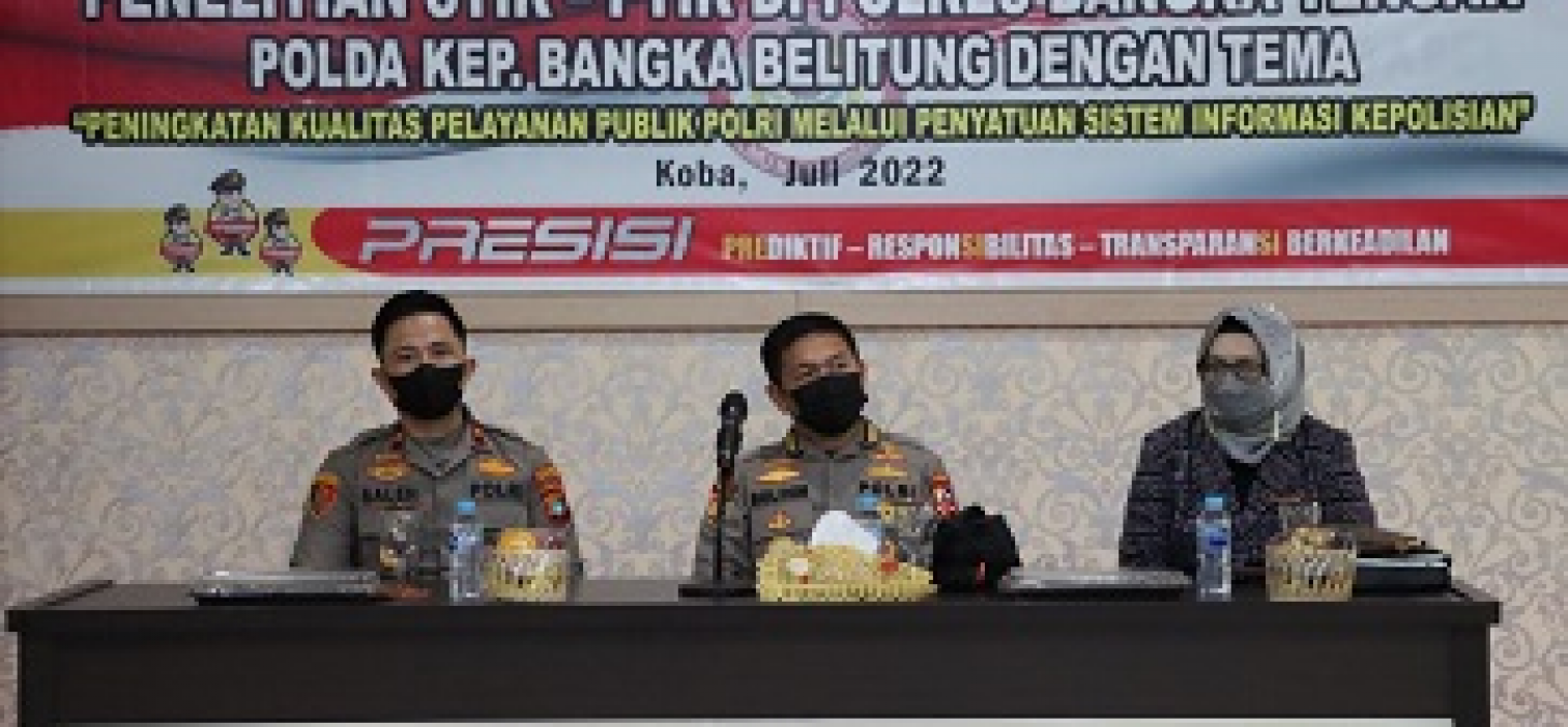 Polres Bangka Tengah dikunjungi tim STIK/PTIK dalam rangka penelitian kualitas Yan publik Polri