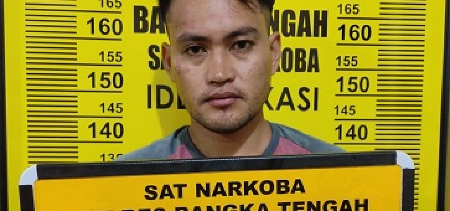 Edarkan Sabu-sabu, Egin Ditangkap Tim Sat Resnakoba Polres Bangka tengah