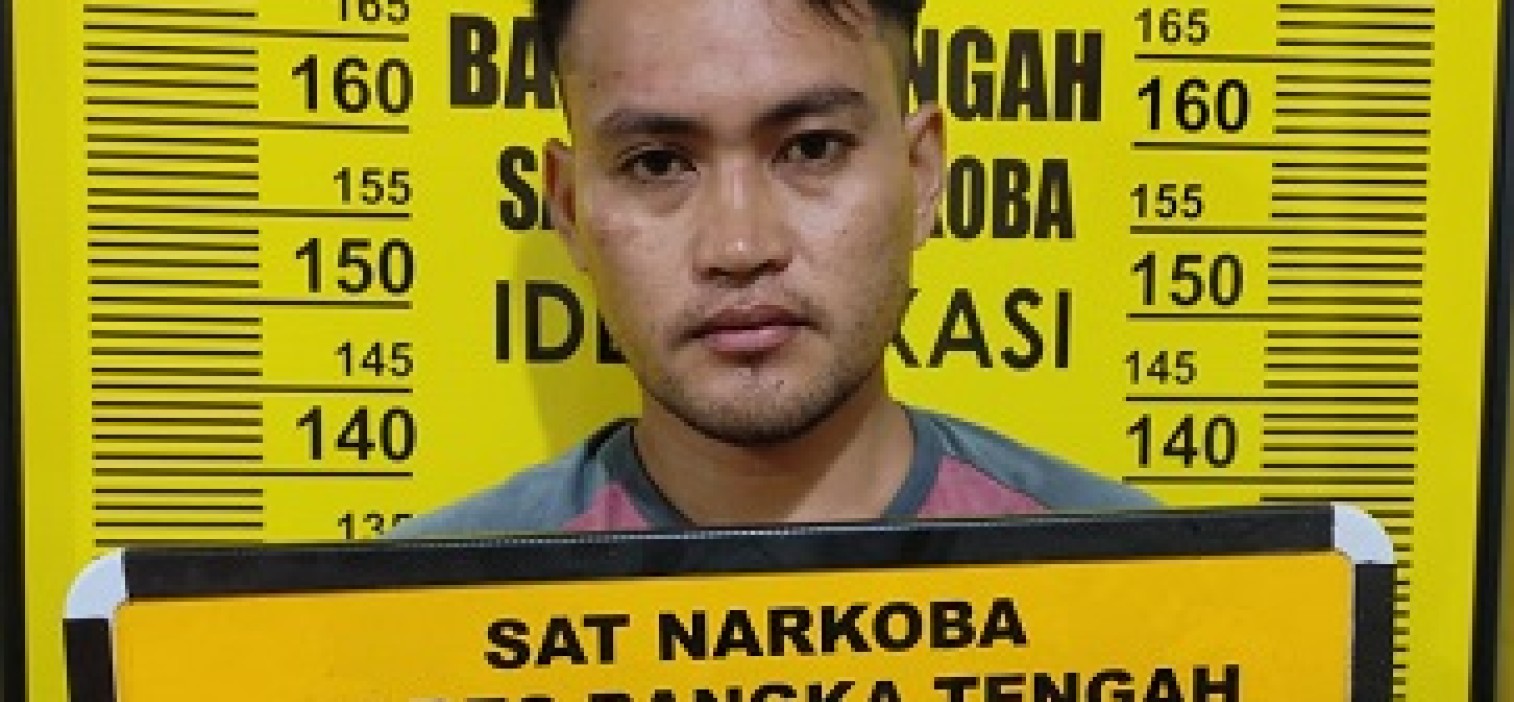 Edarkan Sabu-sabu, Egin Ditangkap Tim Sat Resnakoba Polres Bangka tengah