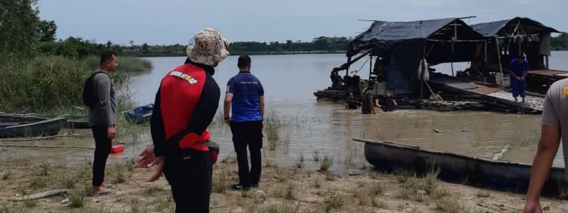 Tim Polres Bangka tengah Laksanakan Penertiban Tambang di Mesirak