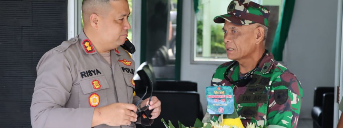 Kapolres Bangka tengah Berikan Kejutan Ke Koramil Koba